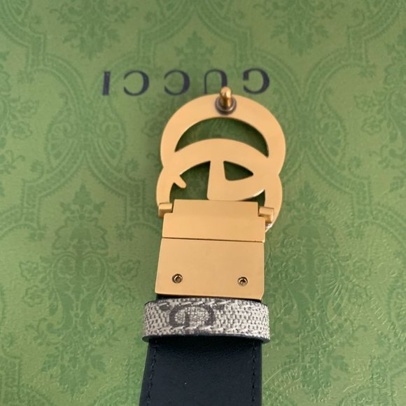 Gucci Double G Buckle Belt Brown